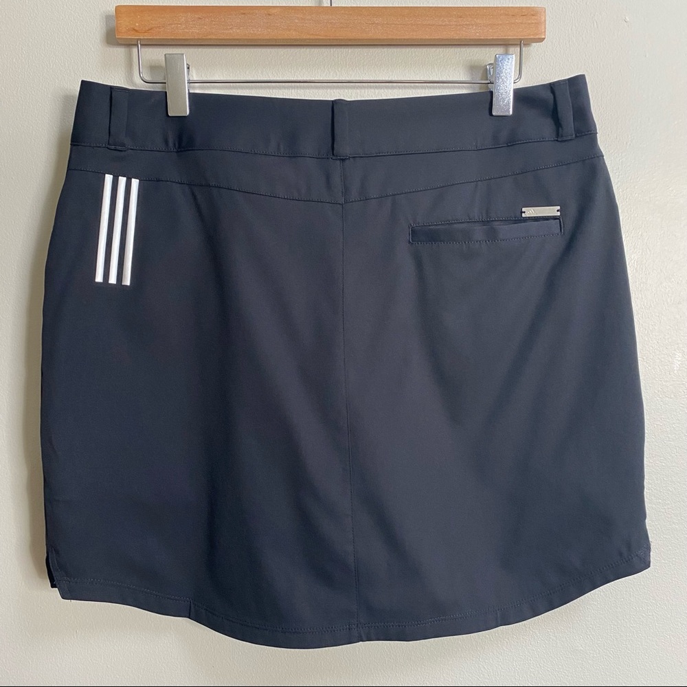 Adidas Black 3 Stripe Activewear Skort Size 10 - Picture 11 of 16